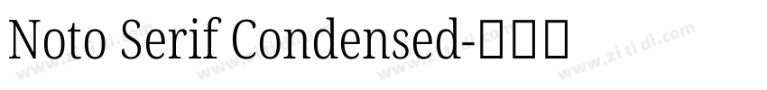 Noto Serif Condensed字体转换